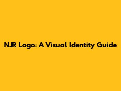 NJR Logo: A Visual Identity Guide