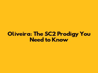 Oliveira: The SC2 Prodigy You Need to Know